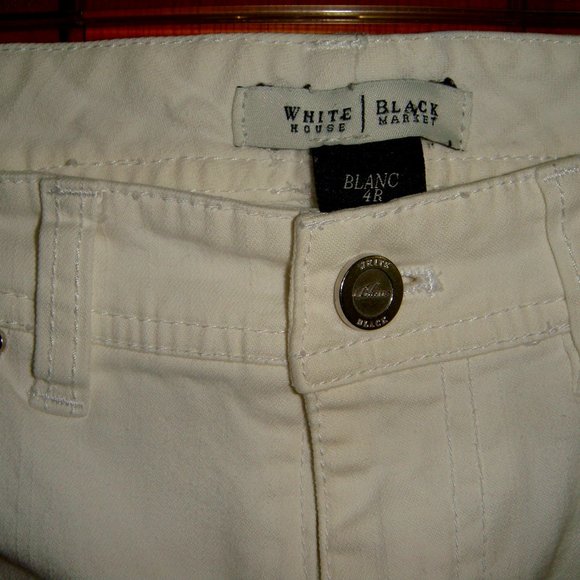 WHite House Black Market White Flair Jeans - Picture 2 of 5